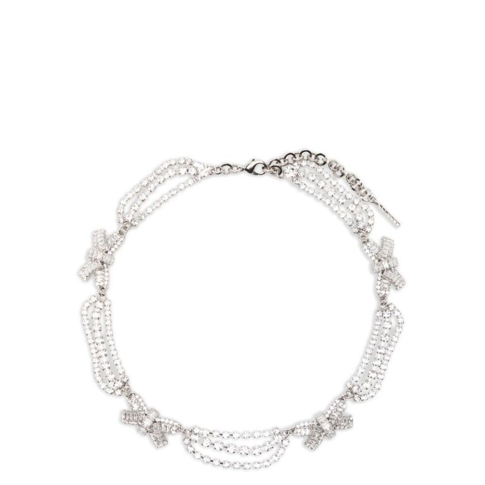 Alessandra Rich Silver Glass Women's Necklace